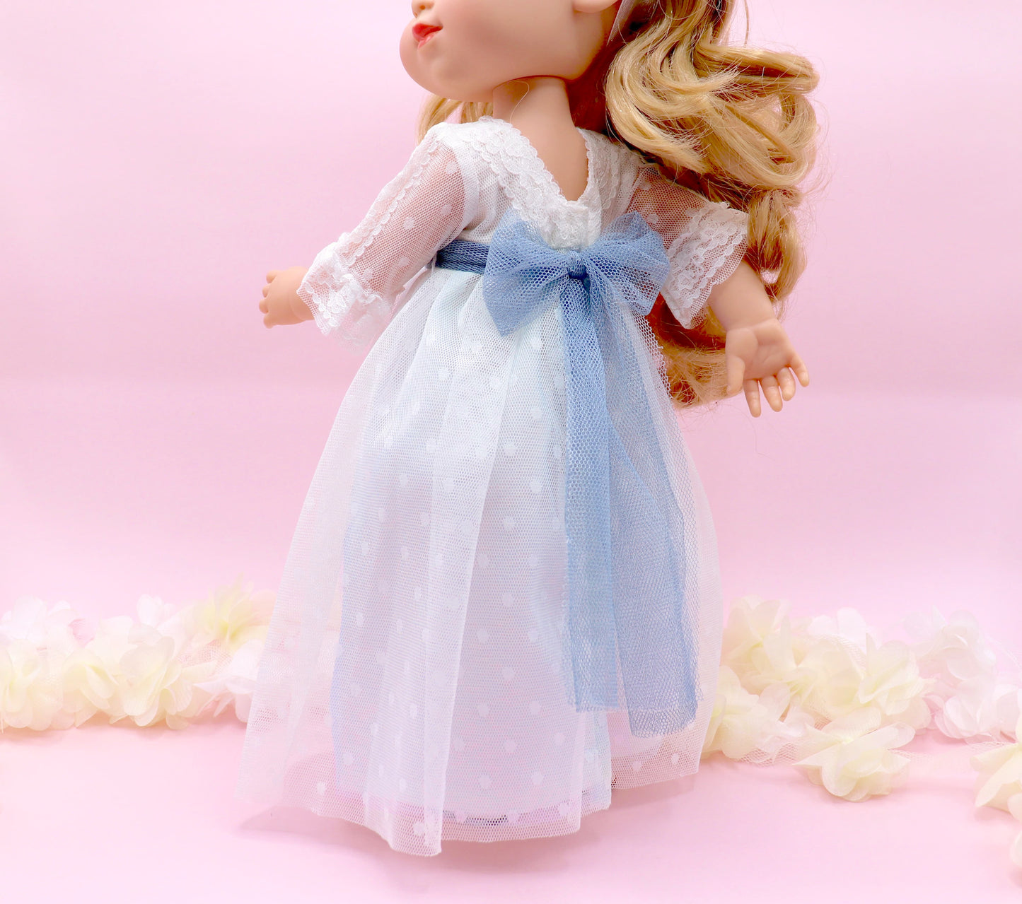 Personalized communion doll with Evangeline dress