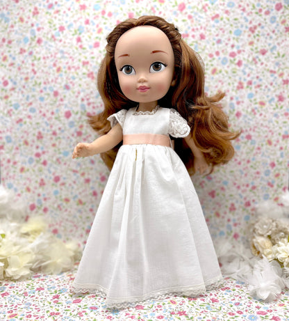 Muñeca de comunión personalizada con vestido Astrid Lino