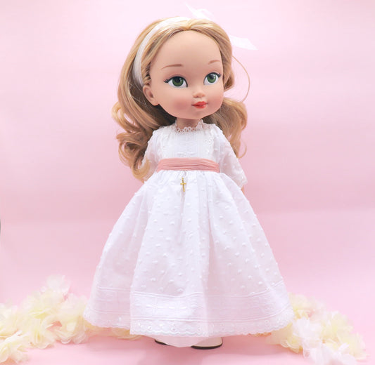 Muñeca de comunión personalizada con vestido Chloe PLUMETI