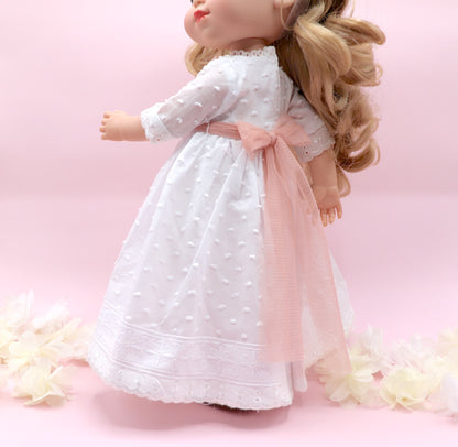Boneca de comunhão personalizada com vestido Chloe Lino