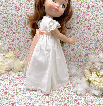 Personalized communion doll with Astrid Lino dress