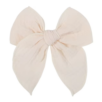 Muslin Bow in 13 Colors - LARGE 40% off 2nd unit!