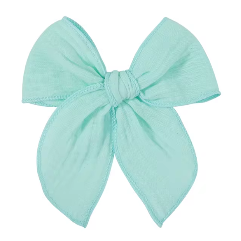 Muslin Bow in 13 Colors - LARGE 40% off 2nd unit!