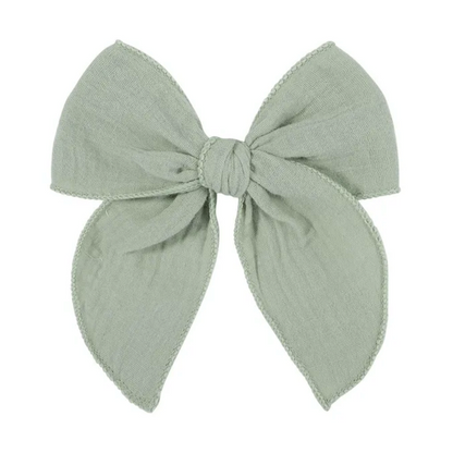 Muslin Bow in 13 Colors - LARGE 40% off 2nd unit!