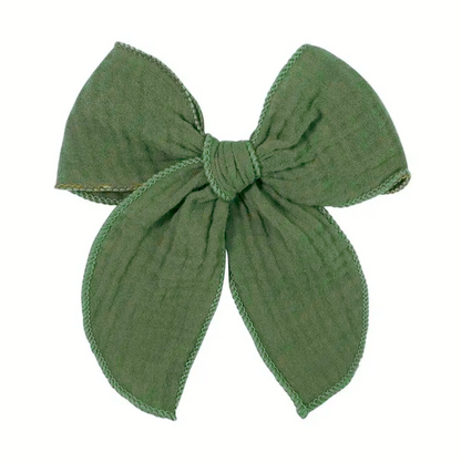 Muslin Bow in 13 Colors - LARGE 40% off 2nd unit!