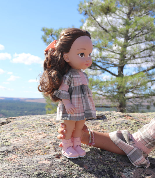 MONTALLEGRO Checked Dress – Doll