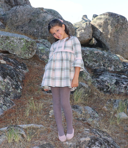 MONTALLEGRO plaid dress - girl