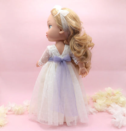 Boneca de comunhão personalizada com vestido Adrienne 
