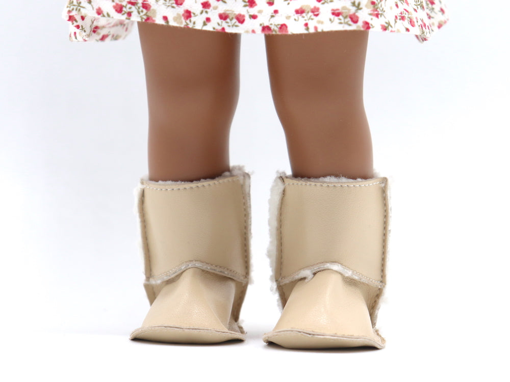 Australian boot in cream – Doll 