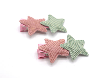 Pinzas 2 estrellas (3 colores)