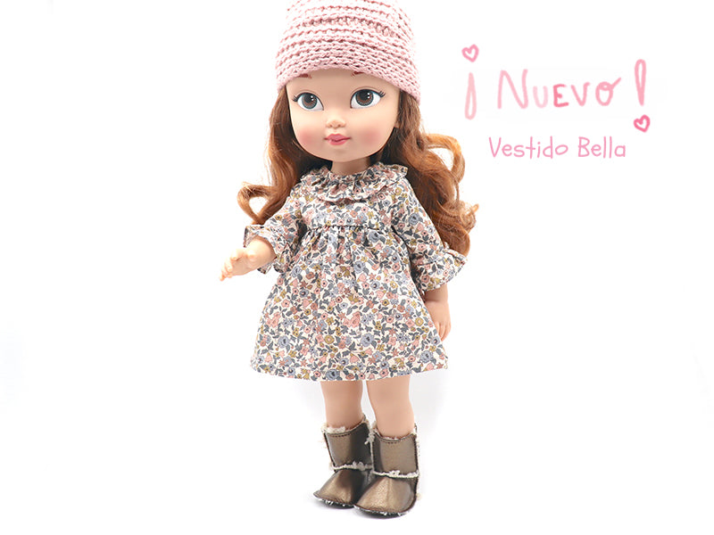 Pack con vestido, pijama y camisón de muñeca.