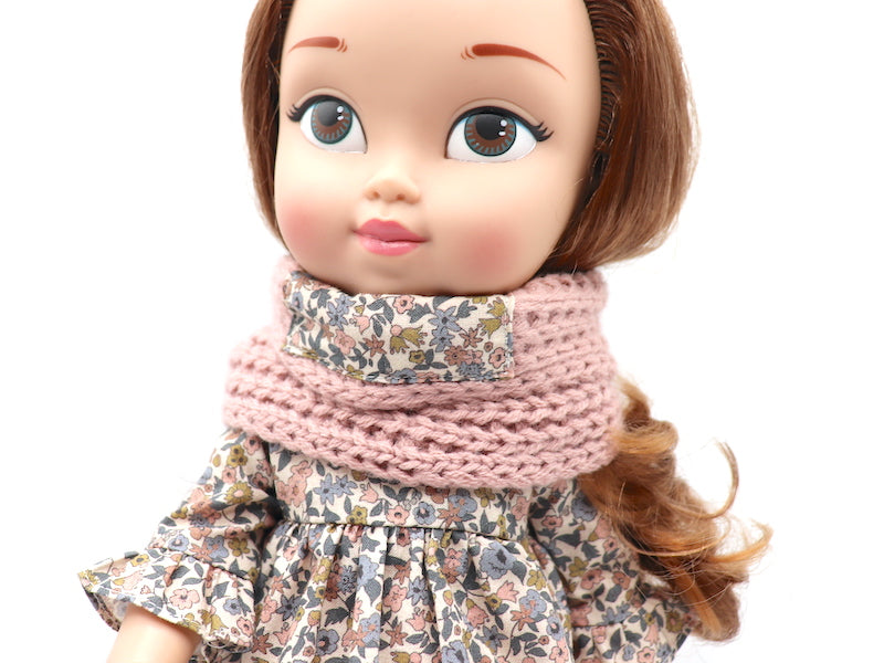 Knitted doll collar - 3 colors