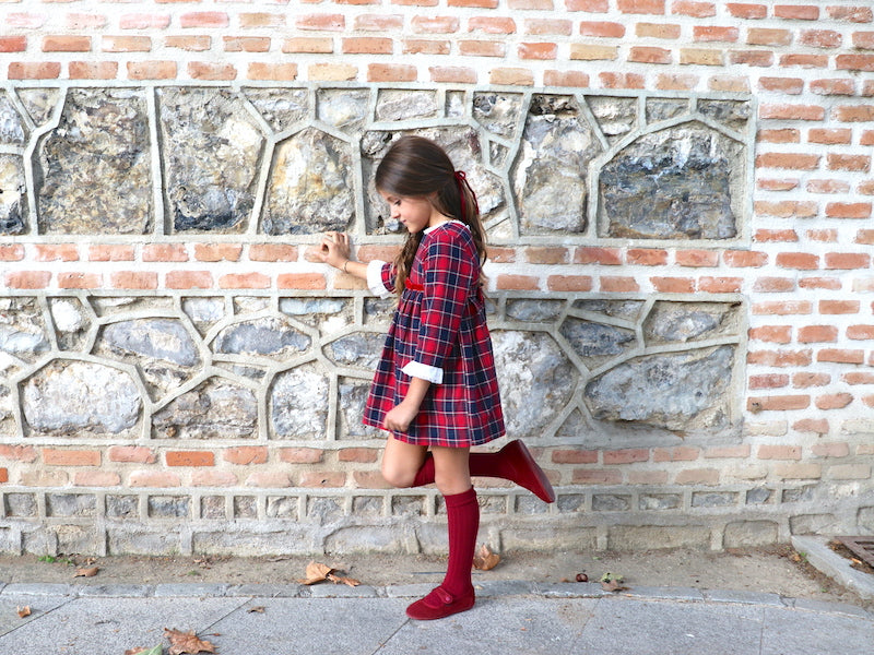 Vestido xadrez menina - Christmas