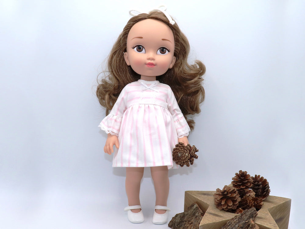 Muñeca personalizada rubia oscuro - Valeria