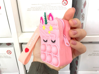 Unicorn pop it purse