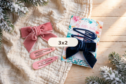 Velvet bow pack – 5 colours