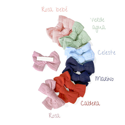 Muslin Hair Bow - MEDIUM 40% off 2nd unit!