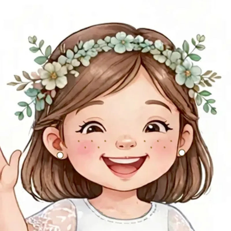 Muñeca personalizada My Little Twin con corona de flores - tratamientos de belleza para muñecas artesanales