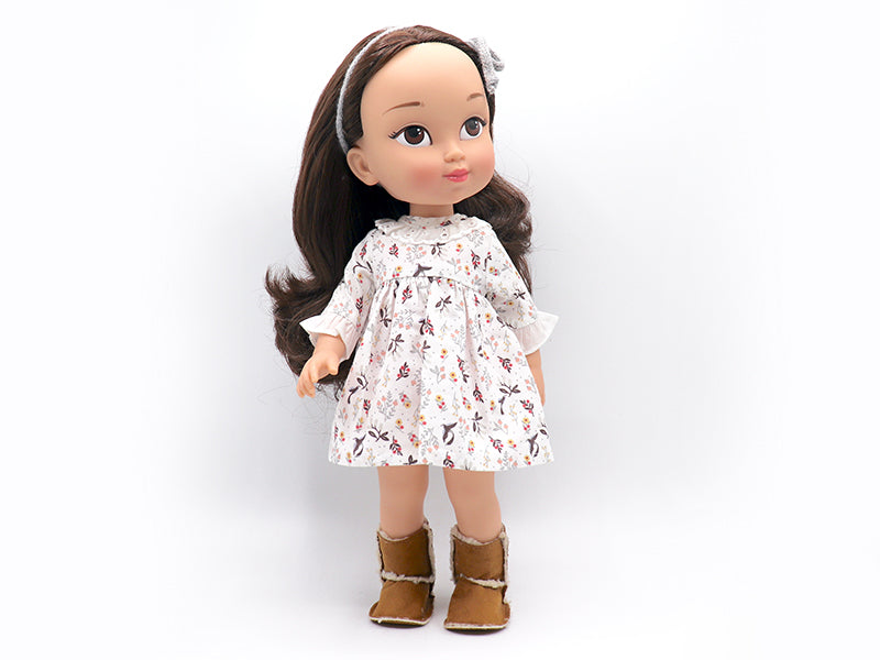 Muñeca personalizada morena con ojos marrones de My little twin