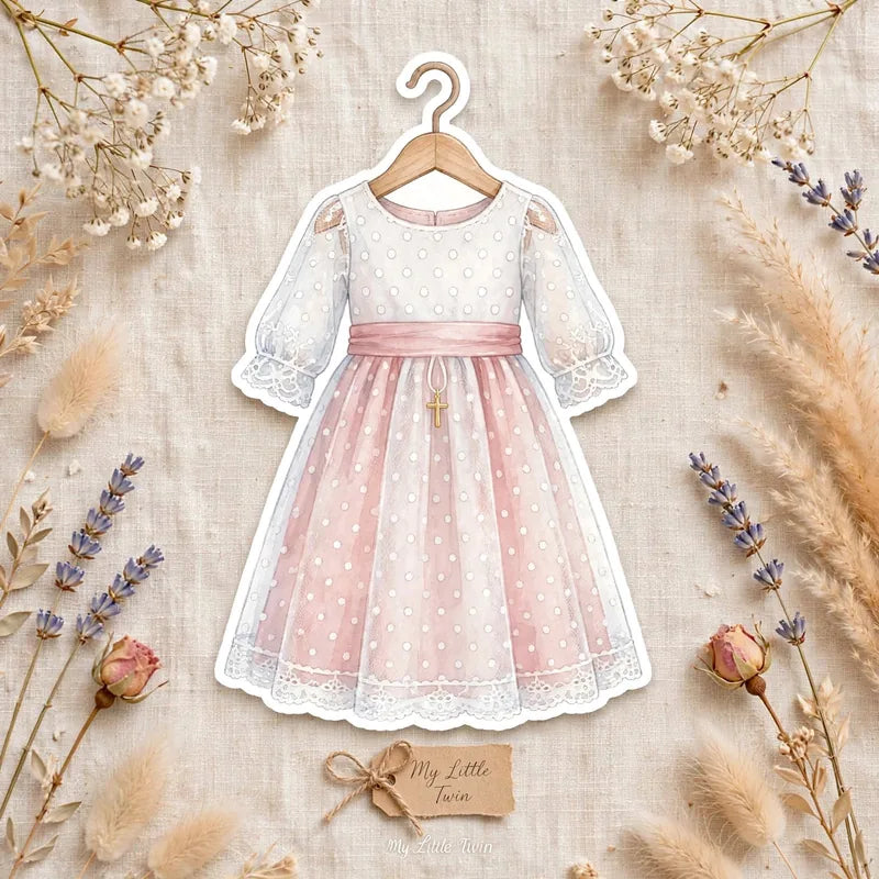 Vestido de comunión personalizado a elegir para muñeca My Little Twin - vestido comunión muñeca personalizada