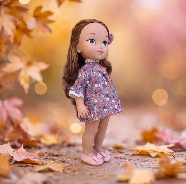 Mint flower dress – Doll